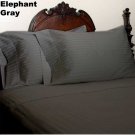 1000TC STRIPE FITTED SHEET & ELEPHANT GREY COLOR - 100% EGYPTIAN COTTON