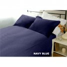 1000TC STRIPE FITTED SHEET & NAVY BLUE COLOR - 100% EGYPTIAN COTTON