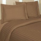 1000TC STRIPE DUVET SET & TAUPE COLOR - 100% EGYPTIANCOTTON
