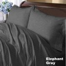 1000TC STRIPE DUVET SET & ELEPHANT GREY COLOR - 100% EGYPTIANCOTTON
