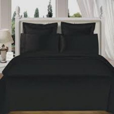 1000TC SOLID DUVET SET & BLACK COLOR - 100% EGYPTIANCOTTON