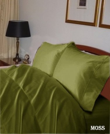 1000TC SOLID DUVET SET & MOSS COLOR - 100% EGYPTIANCOTTON