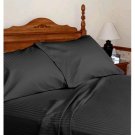 1000TC STRIPE BLACK COLOR SHEET SET OLYMPIC QUEEN SIZE - 100% EGYPTIAN COTTON