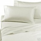 1000TC STRIPE IVORY COLOR SHEET SET OLYMPIC QUEEN SIZE - 100% EGYPTIAN COTTON