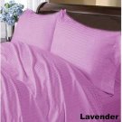 1000TC STRIPE LAVENDER COLOR SHEET SET OLYMPIC QUEEN SIZE - 100% EGYPTIAN COTTON