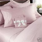 1000TC STRIPE PINK COLOR SHEET SET OLYMPIC QUEEN SIZE - 100% EGYPTIAN COTTON