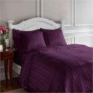 1000TC STRIPE PURPLE COLOR SHEET SET OLYMPIC QUEEN SIZE - 100% EGYPTIAN COTTON