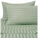 1000TC STRIPE SAGE COLOR SHEET SET OLYMPIC QUEEN SIZE - 100% EGYPTIAN COTTON