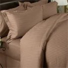 1000TC STRIPE TAUPE COLOR SHEET SET OLYMPIC QUEEN SIZE - 100% EGYPTIAN COTTON