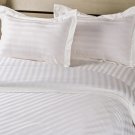 1000TC STRIPE WHITE COLOR SHEET SET OLYMPIC QUEEN SIZE - 100% EGYPTIAN COTTON