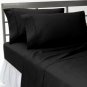 1000TC SOLID BLACK COLOR SHEET SET OLYMPIC QUEEN SIZE - 100% EGYPTIAN COTTON