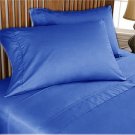 1000TC SOLID BLUE COLOR SHEET SET OLYMPIC QUEEN SIZE - 100% EGYPTIAN COTTON