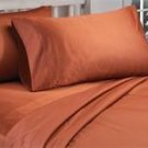 1000TC SOLID BRICK RED COLOR SHEET SET OLYMPIC QUEEN SIZE - 100% EGYPTIAN COTTON