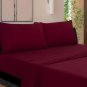 1000TC SOLID BURGUNDY COLOR SHEET SET OLYMPIC QUEEN SIZE - 100% EGYPTIAN COTTON