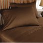 1000TC SOLID CHOCOLATE COLOR SHEET SET OLYMPIC QUEEN SIZE - 100% EGYPTIAN COTTON