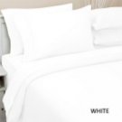 1000TC SOLID WHITE COLOR SHEET SET OLYMPIC QUEEN SIZE - 100% EGYPTIAN COTTON