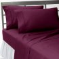1000TC SOLID WINE COLOR SHEET SET OLYMPIC QUEEN SIZE - 100% EGYPTIAN COTTON