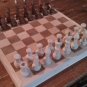 Wooden made-in-prison chessboard 3-in-1 / chess,checkers and backgammon set