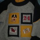 VELOUR FOOTBALL THEMED SWEATSHIRT by CUDDLE BEAR SIZE 12 MO