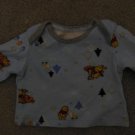 Disney Infant baby boy long sleeved Winter Themed Tigger Pooh Top NB newborn