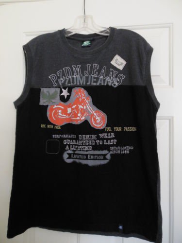 Mens POINT ZERO XL , XLarge Gray Fashion Motorcycle sleeveless Biker Tee