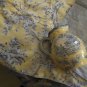 Yellow & Blue Toile Blue Delft Transferware Ceramic Water Pitcher 8 &Acirc;&frac12;&acirc;�� Tall