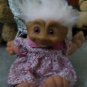 Red Ruby Jeweled WISHSTONE Treasure Troll Doll Collectible 1991 by Ace Novelty