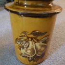 HARVEST GOLD HOLIDAY DESIGNS FRUIT DESIGN PEARS Ceramic Canister