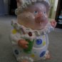Cookie Jar Vintage Cara Marks Sigma  COLLECTIBLE Ceramic CIRCUS CLOWN Costumed