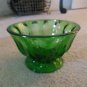 Christmas Green Glass Compote Serving Bowl