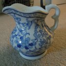 BLUE & WHITE ORIENTAL PITCHER MADE IN CHINA