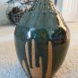 Drip glazed pottery vase signed Seline on bottom