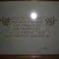 FINISHED COMPLETED COUNTED CROSS STITCH 1986 LORDS PRAYER