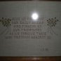 FINISHED COMPLETED COUNTED CROSS STITCH 1986 LORDS PRAYER