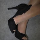 CARLOS SANTANA VENETIAN EVENING RUFFLED PUMP STILETTO SIZE 6.5M