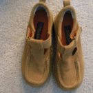 Girls size 2M  MUDD Brand Sand color Velcro closure Suede shoe
