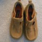 Girls size 2M  MUDD Brand Sand color Velcro closure Suede shoe