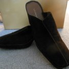 LIZ CLAIBORNE Brown LEATHER  CLOGS MULES  HARBOUR SIZE 8 ½ M
