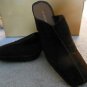 LIZ CLAIBORNE Brown LEATHER  CLOGS MULES  HARBOUR SIZE 8 &Acirc;&frac12; M