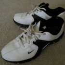 NIKE Youth Junior Golf black & white Waterproof Synthetic Leather golf shoe SZ 6