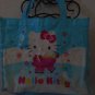 SANRIO HELLO KITTY TURQUOISE VINYL TOTE  12 X 10 inch Preowned