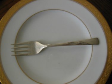 REVELATION II PATTERN 1953  INTERNATIONAL SILVER 1 SALAD FORK