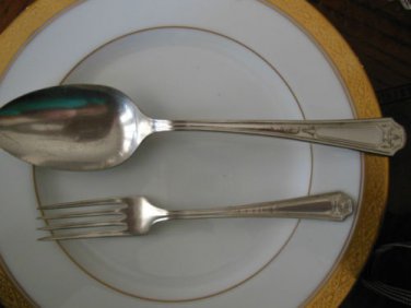 Glendale Pattern 1930 Niagara Silver Plate Co. 2 Item Mixed Lot