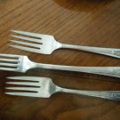 LIDO 1938 Wm A Rogers Sectional Oneida LTD Silverplate 1 Grille 2 Salad Forks