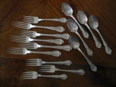 Chalice-Harmony Pattern 1958  Wm A Rogers Oneida LTD  14 Item Mixed Lot