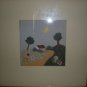 VINTAGE FABRIC PIECED LANDSCAPE MADE IN OSLO NORWAY 1950 FRAMED