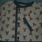 LIGHTWEIGHT JACKET, HANDMADE 3 MONTH TEDDY BEAR PATTERN REVERSABLE