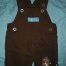 DISNEY SLEDDING Pooh TIGGER BOYS NEWBORN Brown CORDEROY Coveralls OVERALLS NB