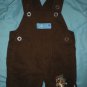 DISNEY SLEDDING Pooh TIGGER BOYS NEWBORN Brown CORDEROY Coveralls OVERALLS NB