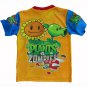 Plants vs Zombies Sunflower Peashooter T Shirt for Kids Orange and Blue - Size 11 Yrs